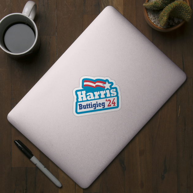 Harris Buttigieg 2024 US Presidential Election Kamala Harris by Yesteeyear